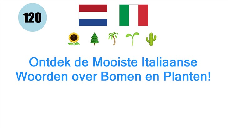 Ontdek de Mooiste Italiaanse Woorden over Bomen en Planten!